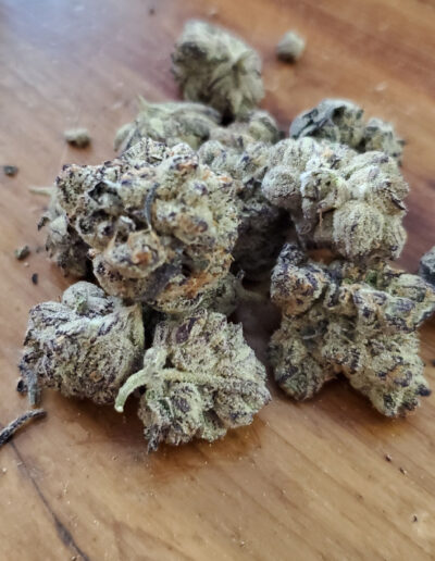 Dried flower of exclusive Paulander Purple by Highland Cannabis